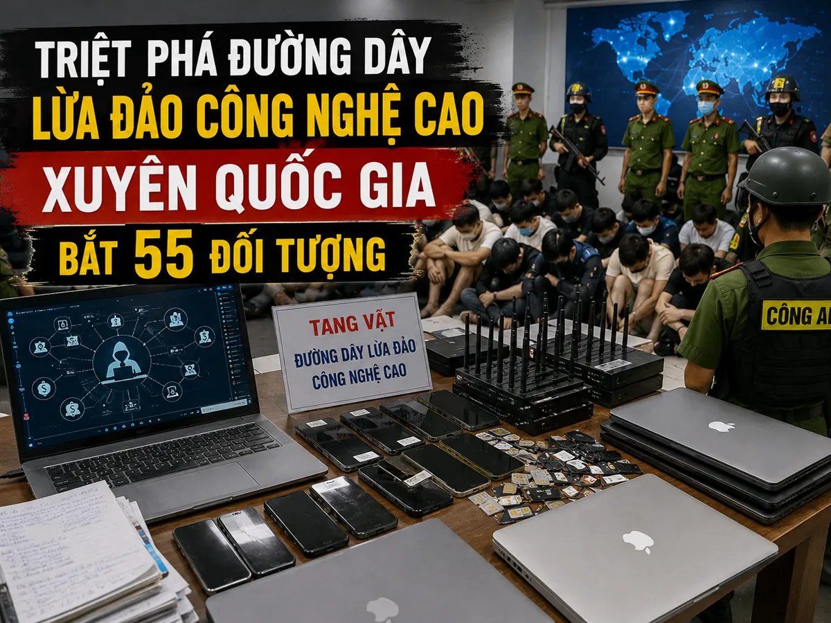 Ảnh minh họa đường dây lừa đảo công nghệ cao xuyên quốc gia